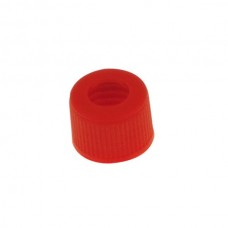 Small Drilled Plug for Fuel Tank Red